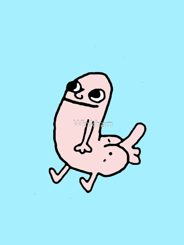 Pink DickButt Meme Relaxed Fit T-Shirt - Image 23