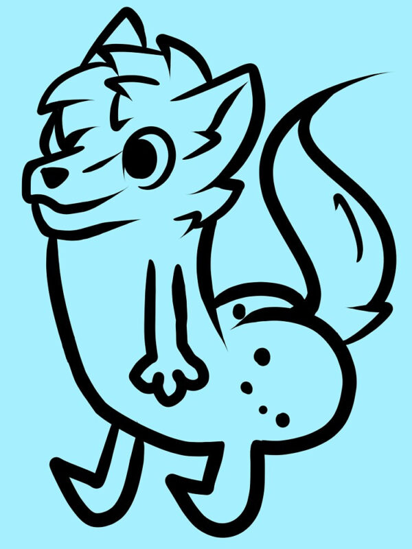 furry butt meme Fitted Scoop T-Shirt - Image 20