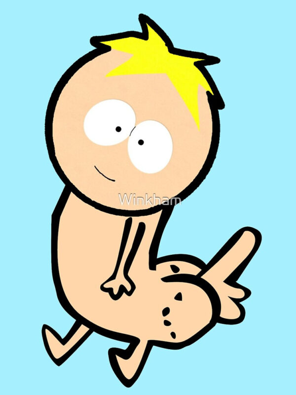 Butters Dickbutt Fitted Scoop T-Shirt - Image 20