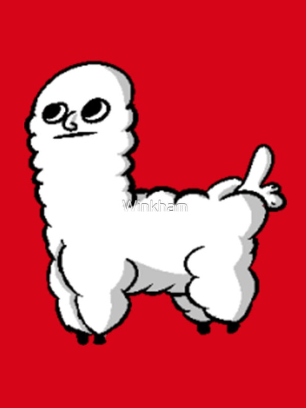 Sheep Dickbutt Meme Pullover Hoodie - Image 8