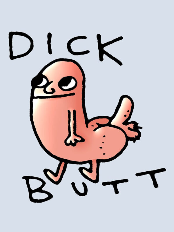 Dick butt Boxy T-Shirt - Image 8