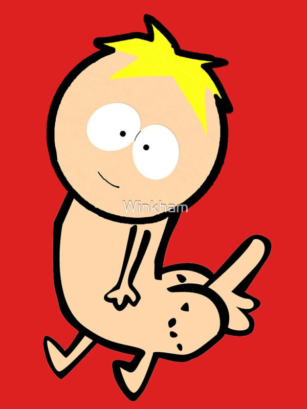 Butters Dickbutt Fitted Scoop T-Shirt - Image 14