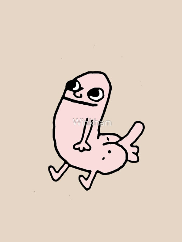 Pink DickButt Meme Relaxed Fit T-Shirt - Image 20