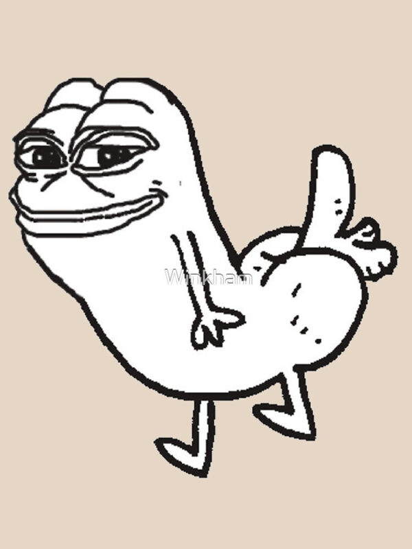 Pepe Dickbutt Fitted T-Shirt - Image 41