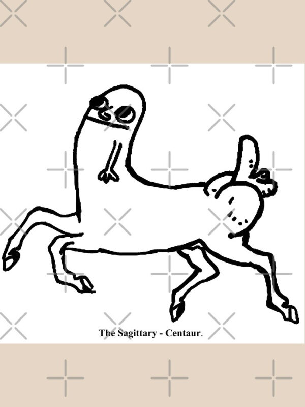 Dickbutt Centaur Fitted T-Shirt - Image 41