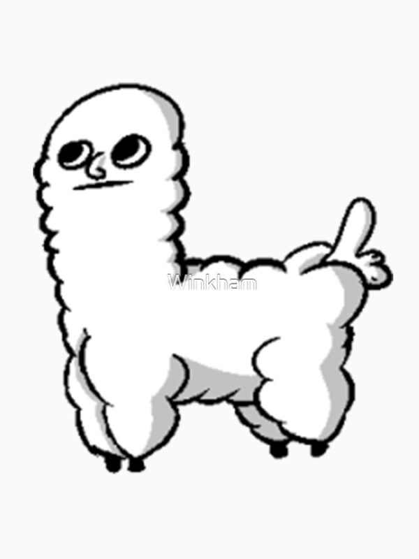 Sheep Dickbutt Meme Classic T-Shirt - Image 5