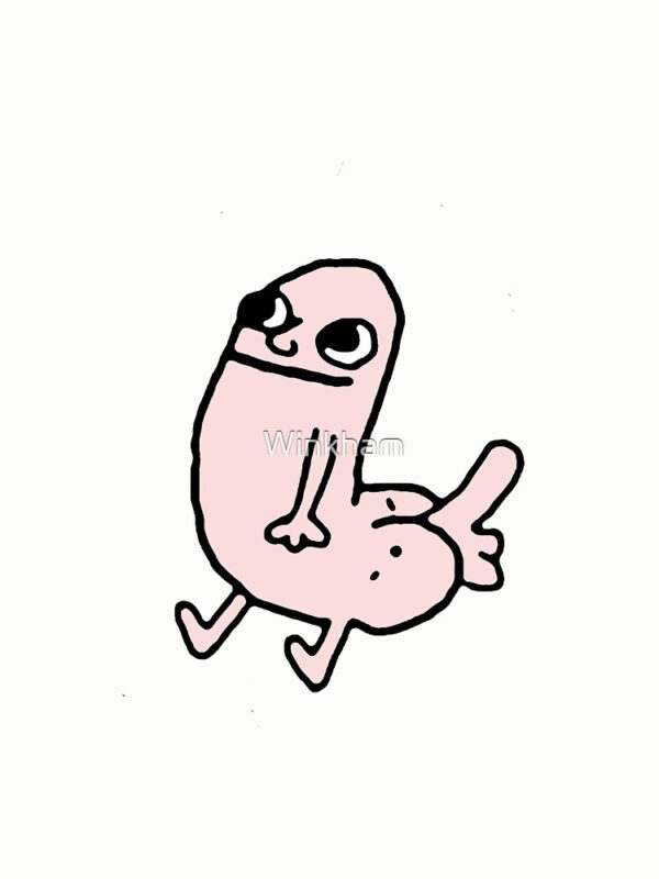 Pink DickButt Meme Pullover Sweatshirt - Image 8