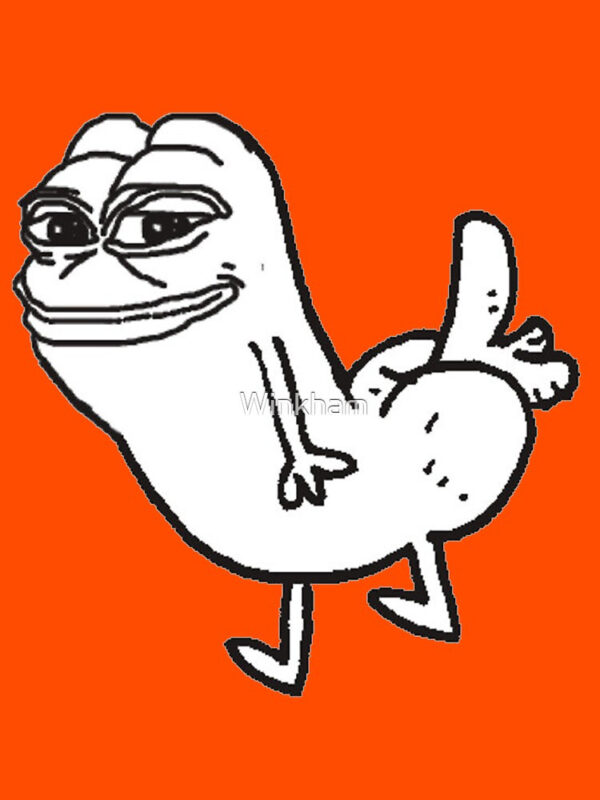 Pepe Dickbutt Fitted T-Shirt - Image 50