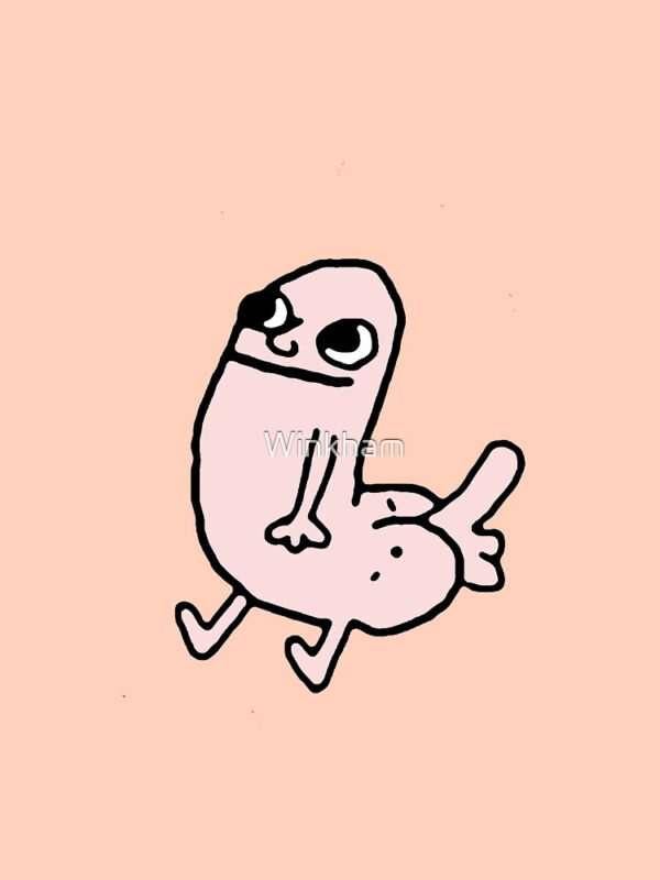 Pink DickButt Meme Pullover Hoodie - Image 32