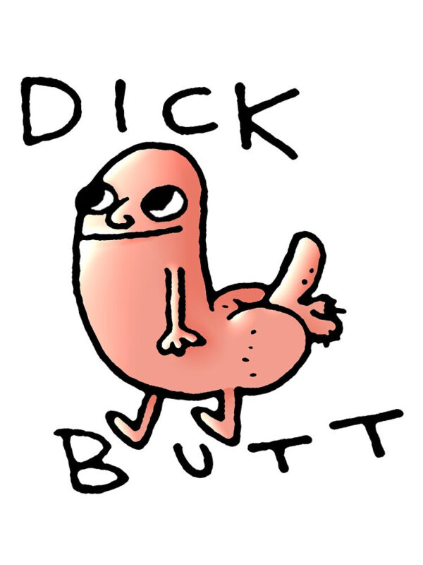 Dick butt Boxy T-Shirt - Image 5