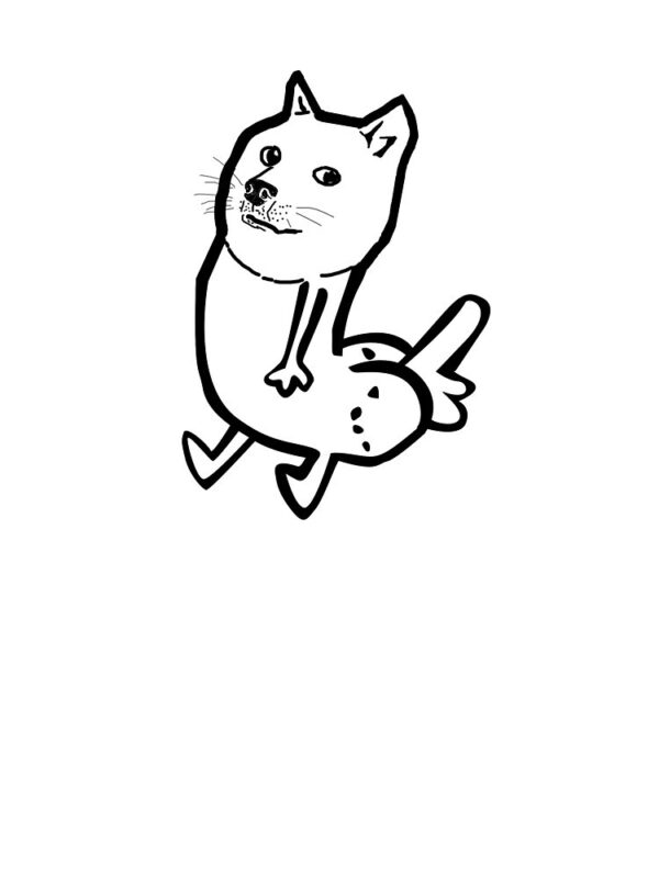 Doge Dickbutt Oversized T-Shirt - Image 5
