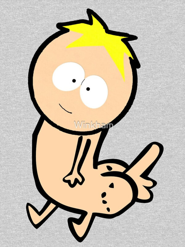 Butters Dickbutt Fitted Scoop T-Shirt - Image 11