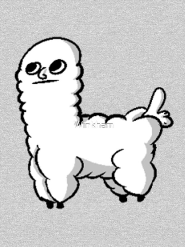 Sheep Dickbutt Meme Classic T-Shirt - Image 8