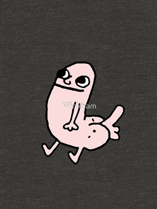 Pink DickButt Meme Pullover Hoodie - Image 11