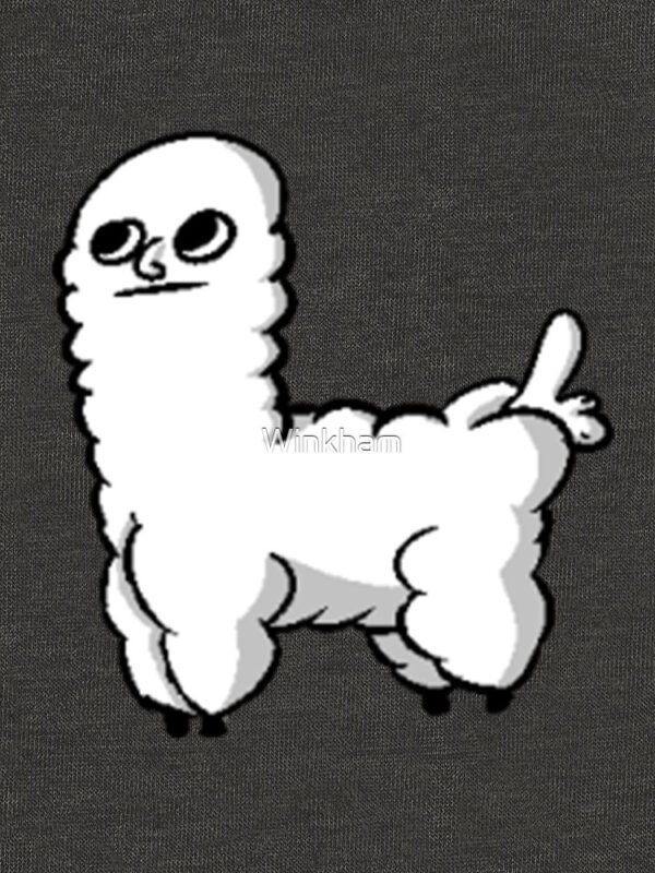 Sheep Dickbutt Meme Pullover Hoodie - Image 11