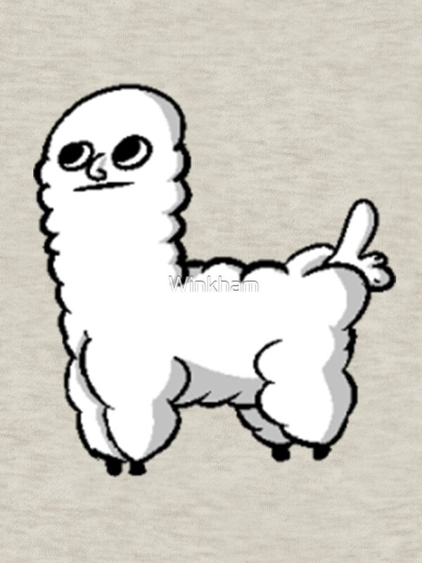 Sheep Dickbutt Meme Pullover Hoodie - Image 17
