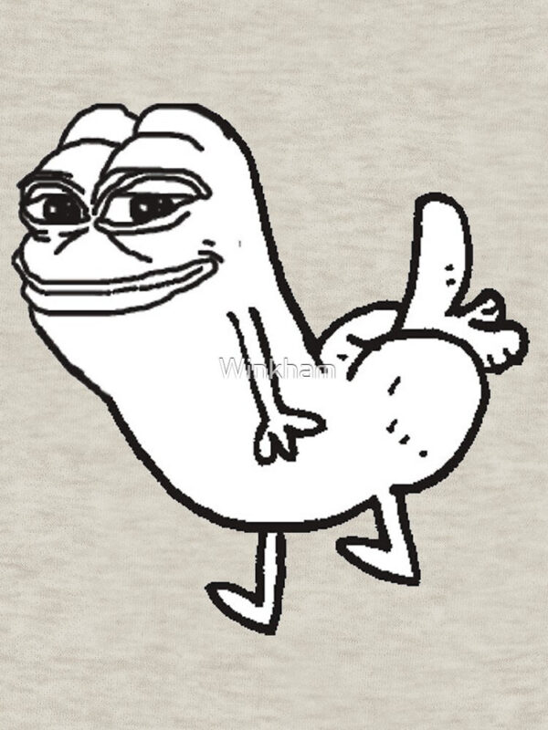 Pepe Dickbutt Pullover Sweatshirt - Image 2