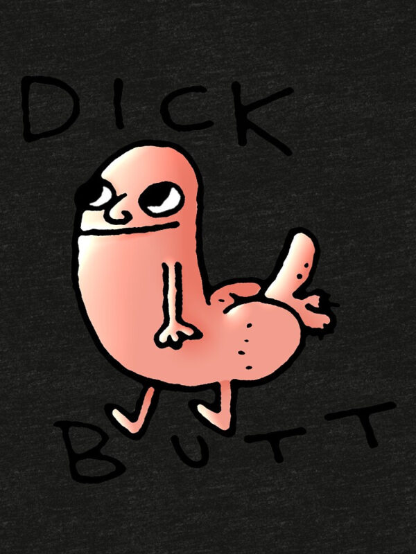 Dick butt Tri-blend T-Shirt - Image 2