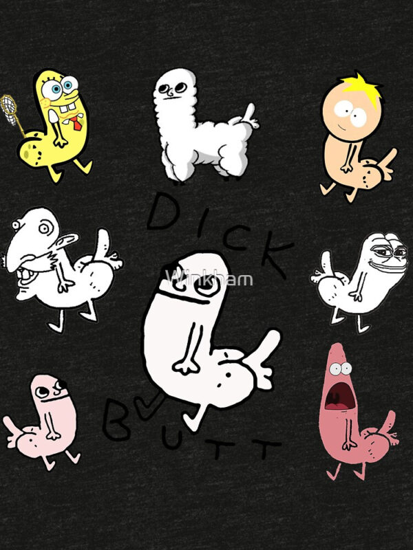 Dickbutt Meme Collection Tri-blend T-Shirt - Image 2