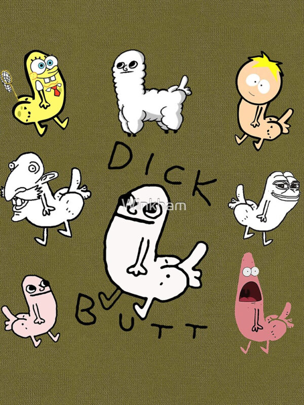 Dickbutt Meme Collection Tri-blend T-Shirt - Image 29