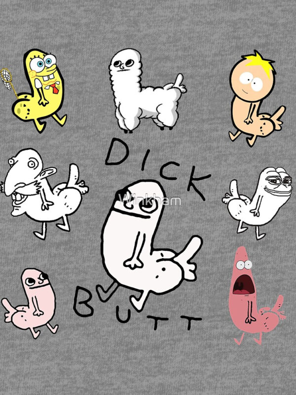 Dickbutt Meme Collection Tri-blend T-Shirt - Image 5