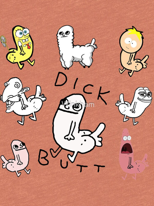 Dickbutt Meme Collection Tri-blend T-Shirt - Image 23