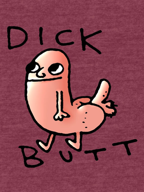 Dick butt Tri-blend T-Shirt - Image 17