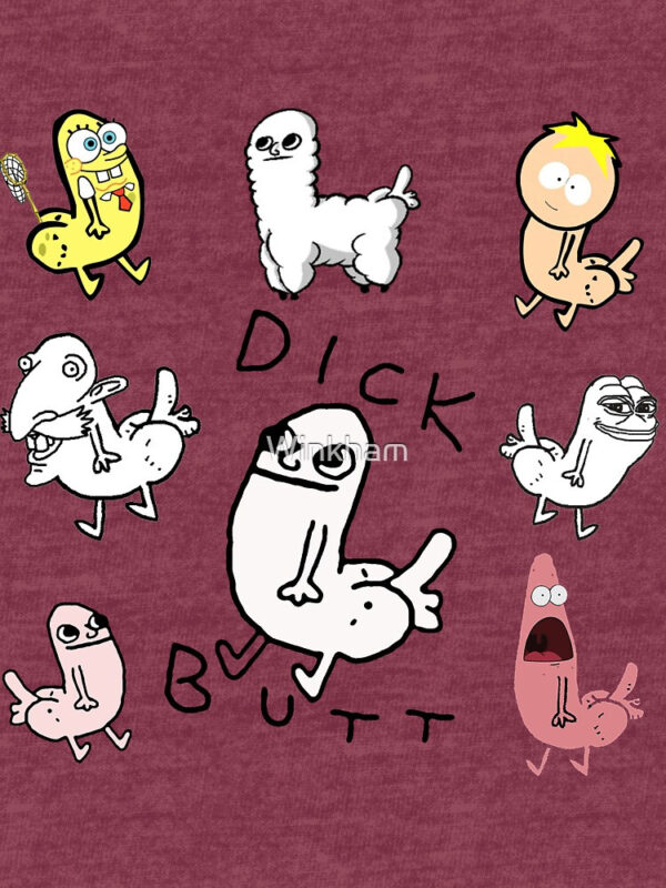 Dickbutt Meme Collection Tri-blend T-Shirt - Image 17