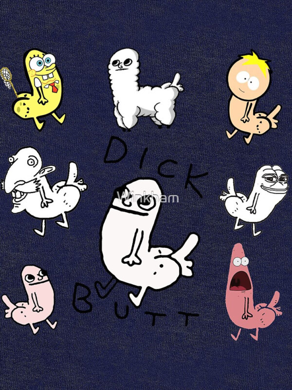 Dickbutt Meme Collection Tri-blend T-Shirt - Image 35