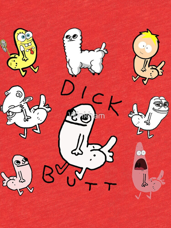 Dickbutt Meme Collection Tri-blend T-Shirt - Image 20