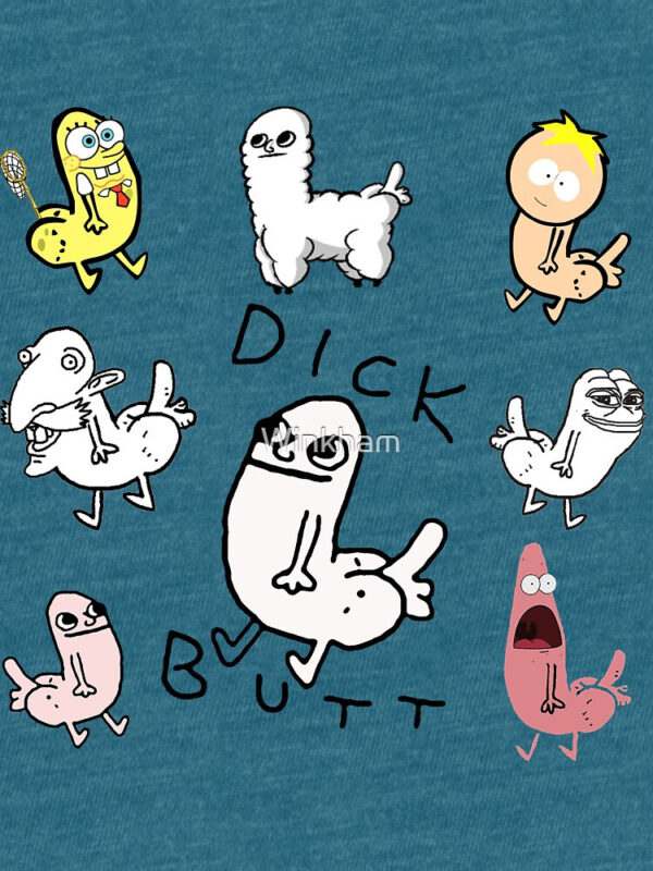 Dickbutt Meme Collection Tri-blend T-Shirt - Image 38