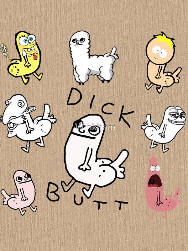 Dickbutt Meme Collection Tri-blend T-Shirt - Image 11