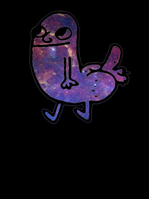 Galaxy Dickbutt Oversized T-Shirt - Image 6