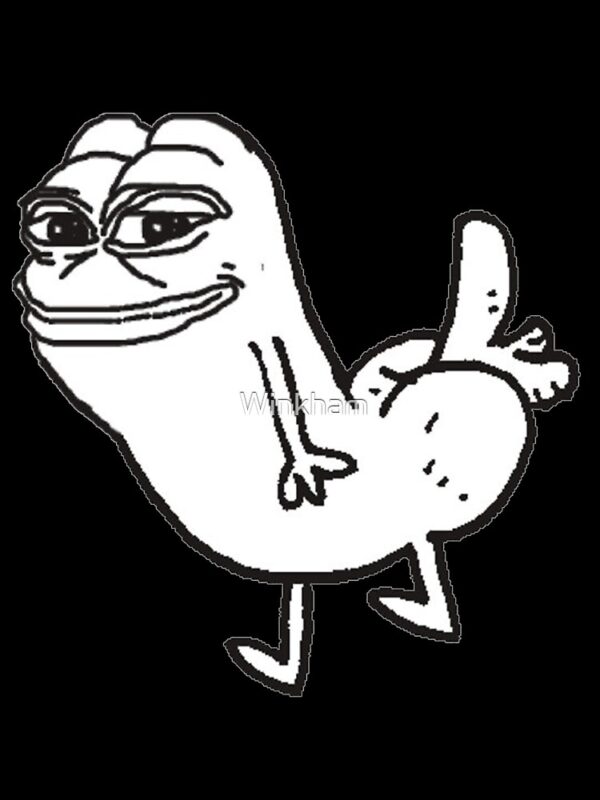 Pepe Dickbutt Oversized T-Shirt - Image 2
