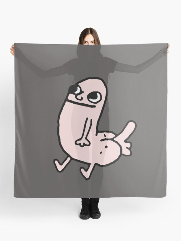 Pink DickButt Meme Scarf