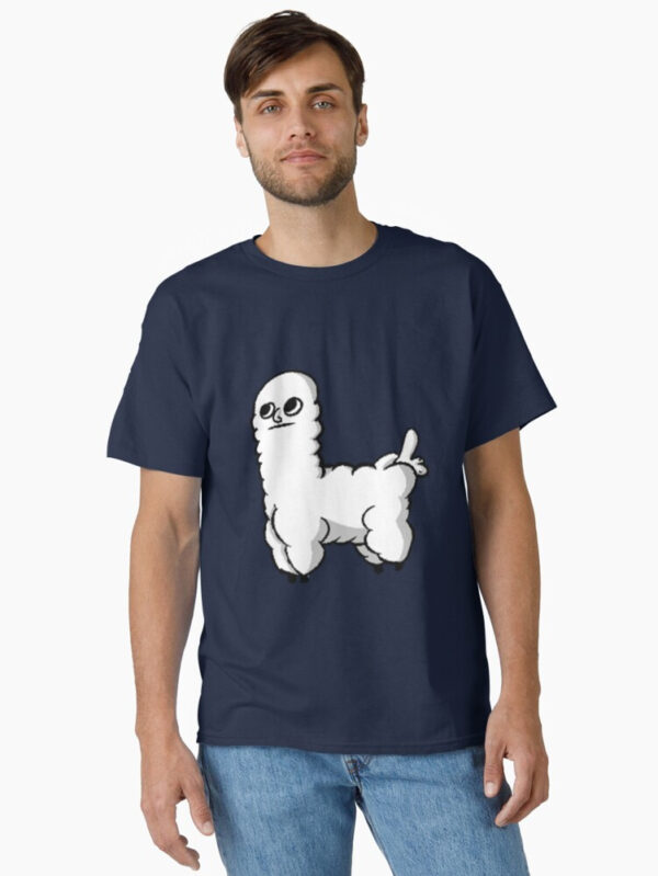 Sheep Dickbutt Meme Classic T-Shirt - Image 10