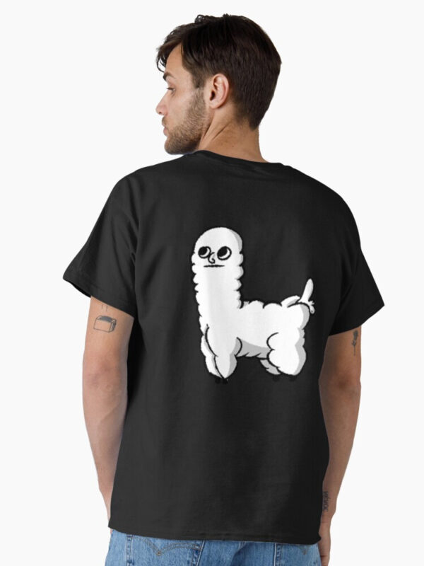 Sheep Dickbutt Meme Classic T-Shirt - Image 3
