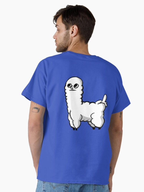 Sheep Dickbutt Meme Classic T-Shirt - Image 15