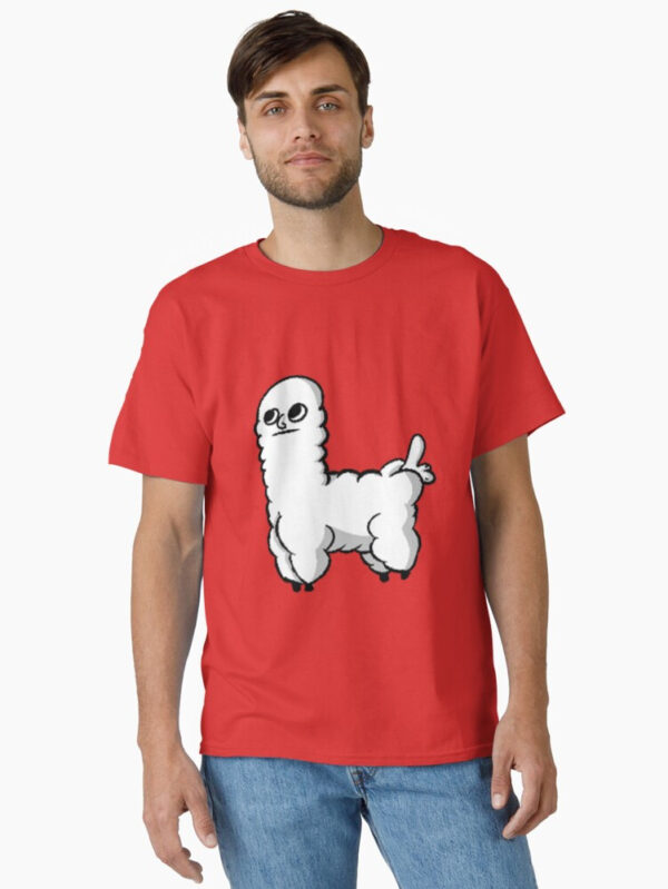 Sheep Dickbutt Meme Classic T-Shirt - Image 16