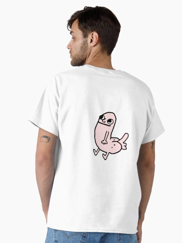 Pink DickButt Meme Classic T-Shirt - Image 6