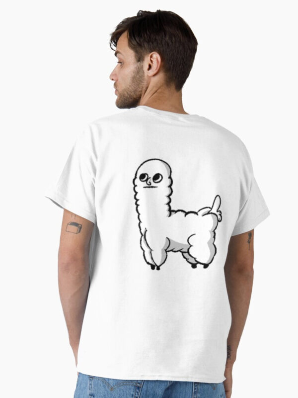 Sheep Dickbutt Meme Classic T-Shirt - Image 6