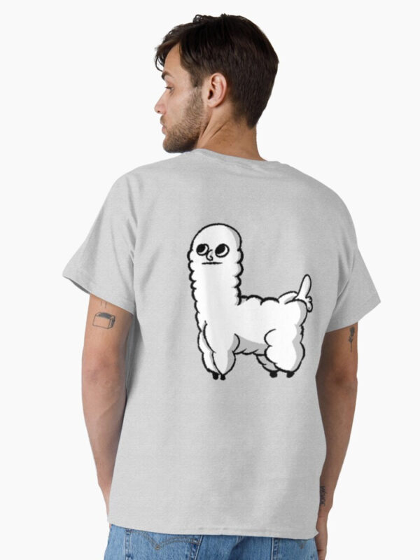 Sheep Dickbutt Meme Classic T-Shirt - Image 9