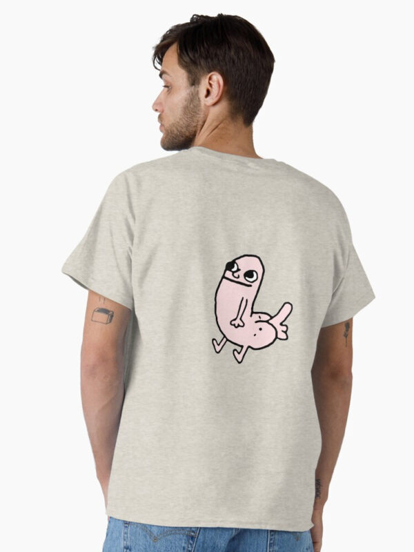 Pink DickButt Meme Classic T-Shirt - Image 3
