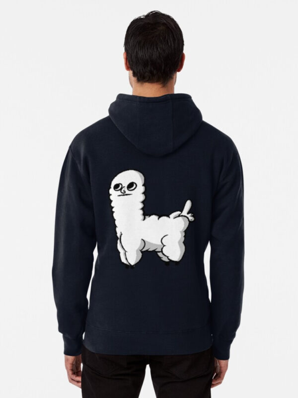 Sheep Dickbutt Meme Pullover Hoodie - Image 24