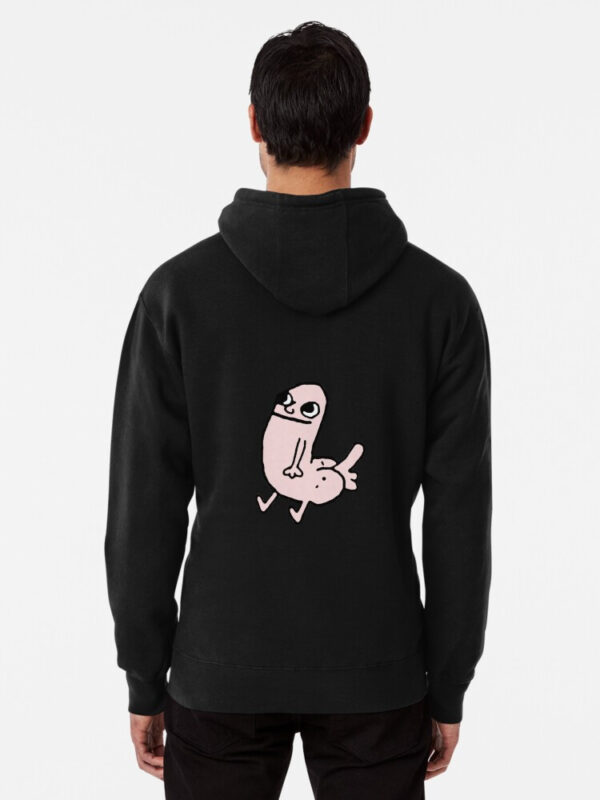 Pink DickButt Meme Pullover Hoodie - Image 3