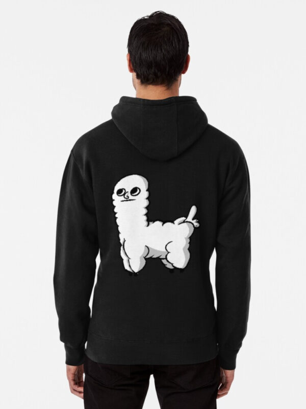 Sheep Dickbutt Meme Pullover Hoodie - Image 3