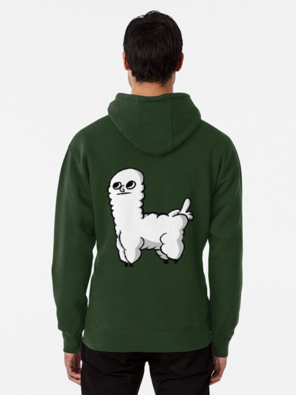 Sheep Dickbutt Meme Pullover Hoodie - Image 21
