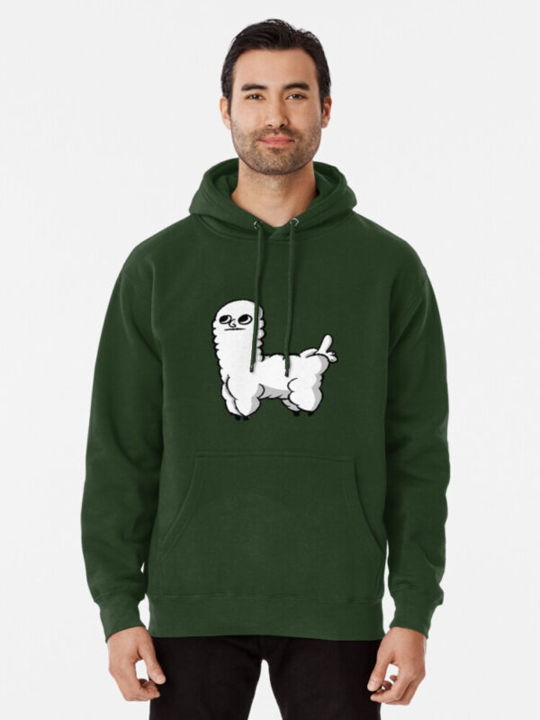 Sheep Dickbutt Meme Pullover Hoodie - Image 19