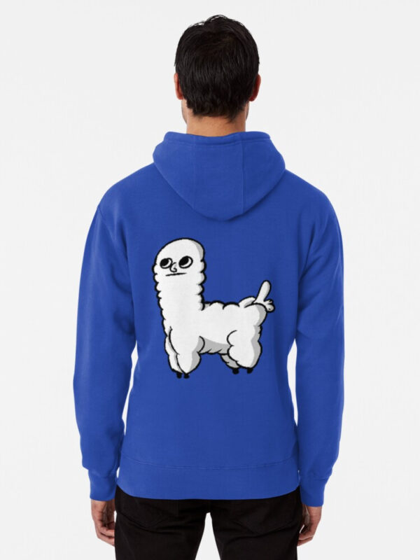 Sheep Dickbutt Meme Pullover Hoodie - Image 27