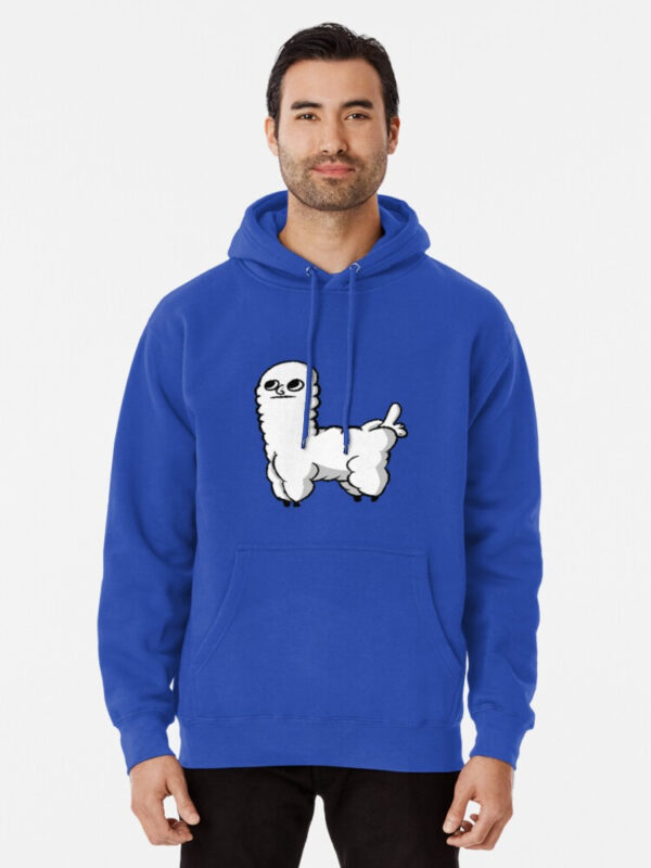 Sheep Dickbutt Meme Pullover Hoodie - Image 25